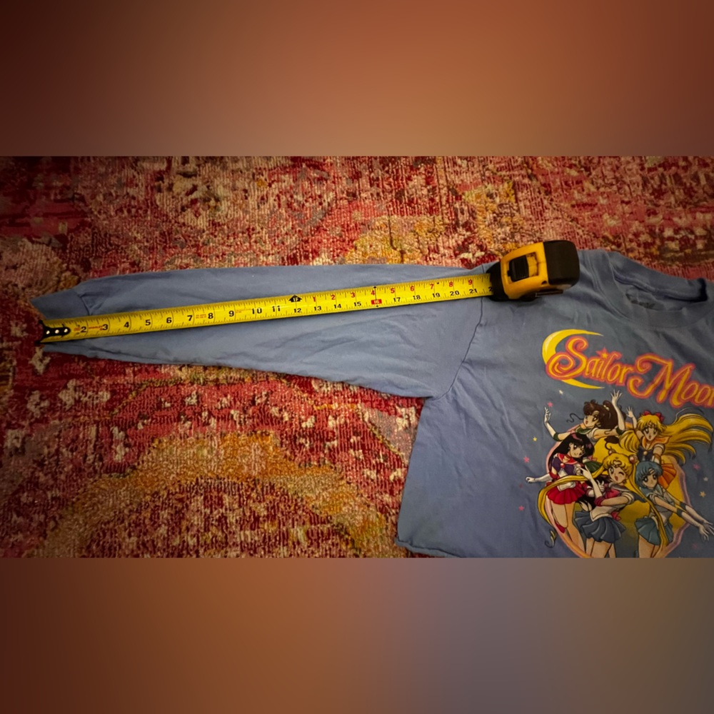 Vintage top - blue long sleeve crop shirt - Sailor moon - Picture 5 of 13